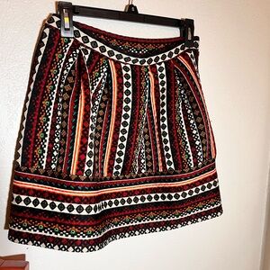 Multicolor Patterned Women's Skirt